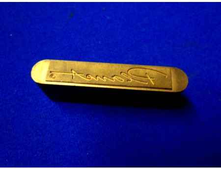 Stempel "Planet" Messing Prägestempel DDR (28993)