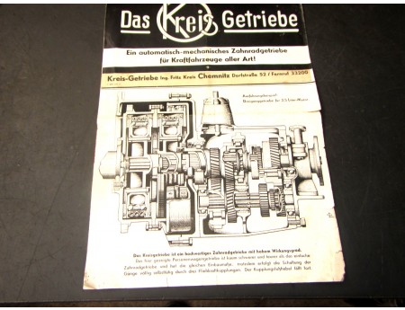 Prospekt Kreis-Getriebe Fritz Kreis Chemnitz (C18812)