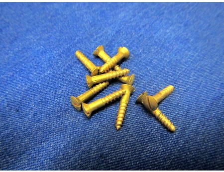 Messing Linsenkopf Holzschraube Schlitz 3x16 mm (24249)