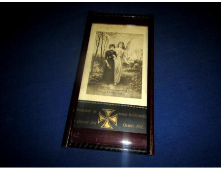 alter Bilderrahmen Konfirmation 1916 (28813)