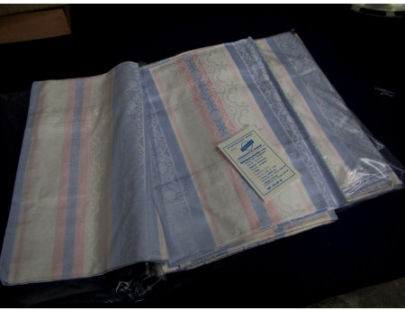 Bettwäsche Garnitur 6-teilig Damast Planet DDR (28825)