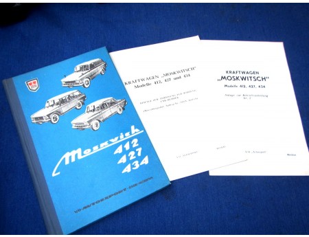 Betriebsanleitung Moskwitsch 412, 427 434 Handbuch, ungelesen (22657)