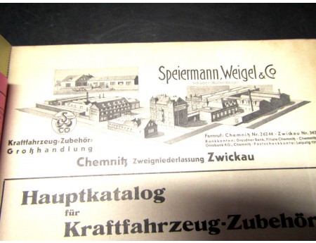 ESWECO Katalog 1938 Speiermann, Weigel & Co. Chemnitz Bestzustand (C19369)