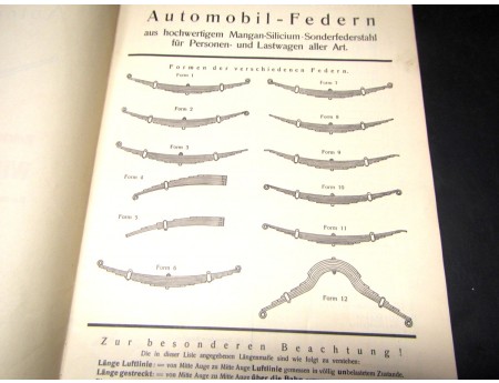 Automobilfedern Preisliste 1932 Katalog Leise, Coburg (C19822)