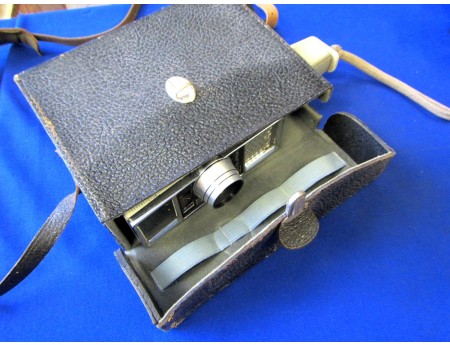 Schmalfilmkamera Meopta A8G1 Supra Doppel-Super-8 in Tasche (23126)