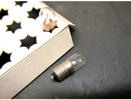 Röhrenlampe 2 Stück Glühbirne 12 V 0,15 A Sockel E10 (20153)