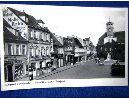 Ansichtskarte Belgard Markt AK 1937 Altes Rathaus (23695)