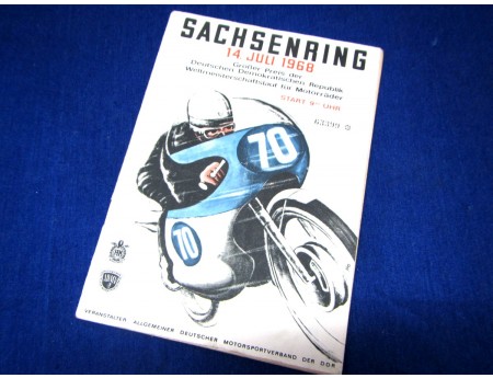 Sachsenring 1968 WM Rennen Broschüre Heft (23714)