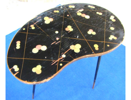 Nierentisch 50x33 cm Blumenbank 60er Jahre (C21040)