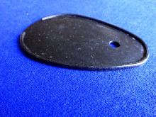 Kederplatte 63x90 mm Unterlage Rückleuchte Motorrad DDR (26917)