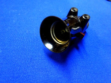 Bakelit Fassung mit Steckdosen + Schalter (26986)