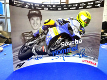 Sascha Hommel 12 Yamaha Poster signiert Sachsenring