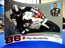 Filip Altendorfer 86 BMW Poster signiert Sachsenring (26014-1)
