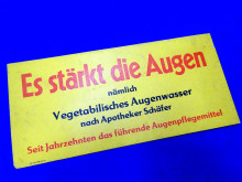 Reklame Werbeschild Augenwasser Apotheke (27016)