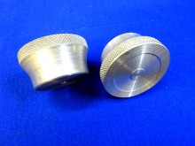Aluminium Knebel 40 x 20 mm Rändelmutter IFA DDR (24988)