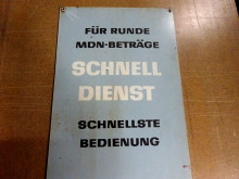 Pertinax Schild Tafel Schnelldienst DDR Tankstelle (27068)