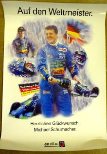 Plakat Michael Schumacher Weltmeister 1994 (27069)