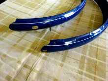 Schutzblech Satz 26" Damenrad blau (27097)
