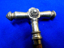 Knebelgriff Messing Nickel Fensterknebel antik (27301)