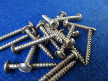 Holzschraube Schlitz Rundkopf 3,9 x 30 vernickelt 20 Stk. (25553)