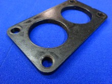 Isolierflansch 68 x 120 x 6,6 mm Vergaser Isolierplatte 2 x 42 mm (25574)