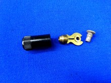 Anschluss-Stecker Oldtimer Zündkerze Bakelit (25710)