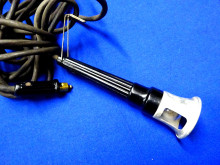 Handlampe Reparaturleuchte Bakelit / Alu alt (27938)