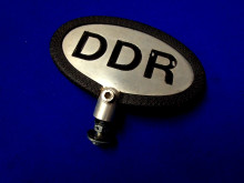DDR Schild Alu gefräst 120 x 75 mm (28989)