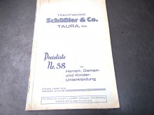 Schüßler & Co. Trikotwerke Taura Sa. Preisliste Nr. 38 (C21620)