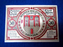 Notgeld Colditz 50 Pfennige 1921 (23705)