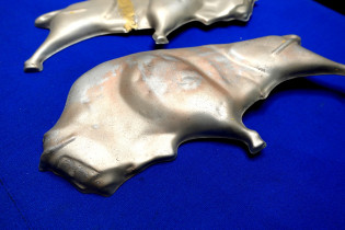 Stier Blech-Relief 26,5 x 12,5 cm 2 Stück (29179)