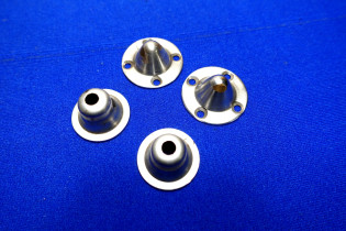 Verdeck-Teile Messing / Chrom Schale / Dorn (29220)