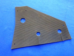 Riffelgummi Platte 240 x 185 mm IFA DDR