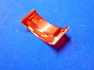 Lichtscheibe rot Rückleuchte QEK, DDR Anhänger Dübener Ei (29045)