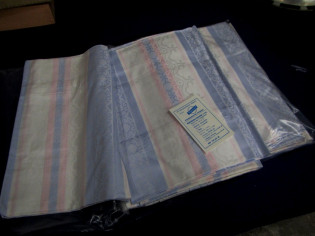 Bettwäsche Garnitur 6-teilig Damast Planet DDR (28825)